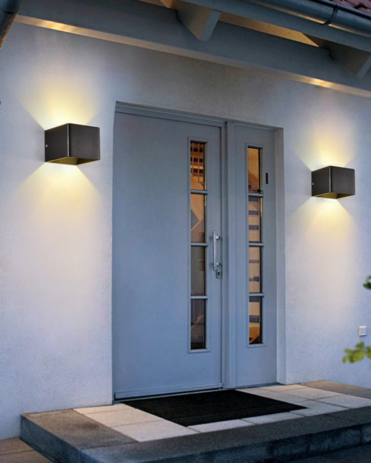 BowLift | LED Outdoor Up Down Wall Light | Waterproof Metal Fixture for Patio. Garden & Entryway Illumination