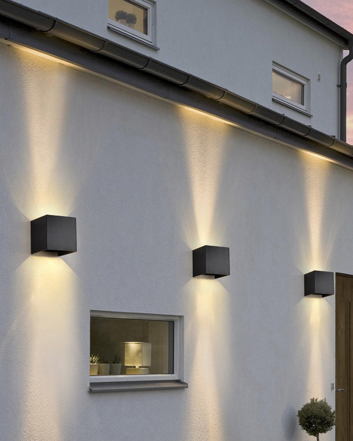 BowLift | LED Outdoor Up Down Wall Light | Waterproof Metal Fixture for Patio. Garden & Entryway Illumination