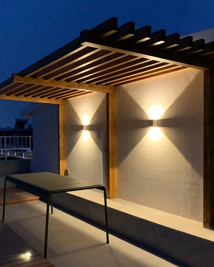 BowLift | LED Outdoor Up Down Wall Light | Waterproof Metal Fixture for Patio. Garden & Entryway Illumination