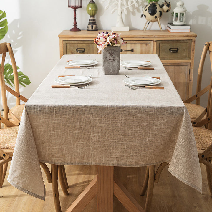 Textured Linen Tablecloth