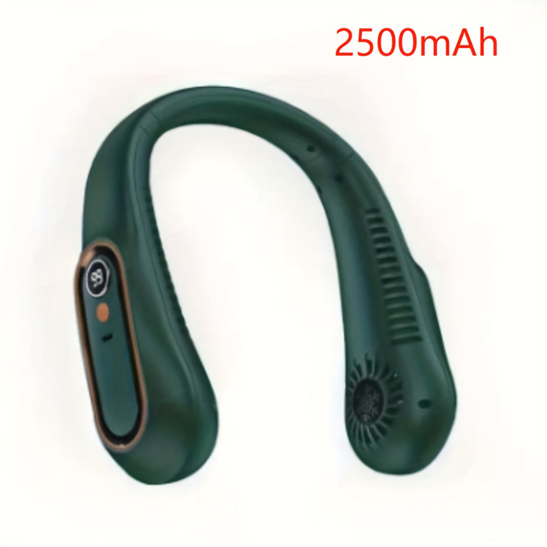 1pc Portable USB Cooler Fan With 5 Speeds And Digital Display - Super Strong Technology And Bladeless Design For Outdoor Use | Bowlift