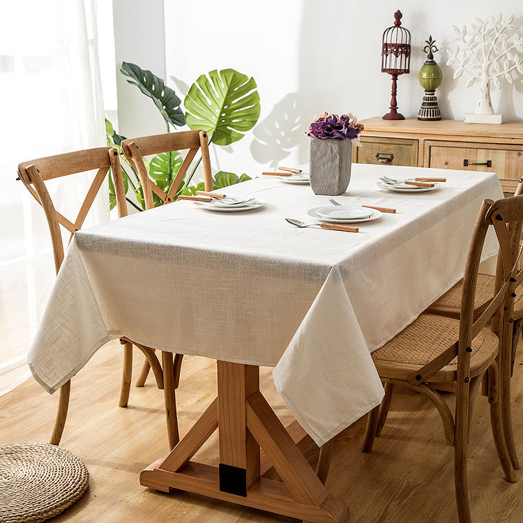 Textured Linen Tablecloth