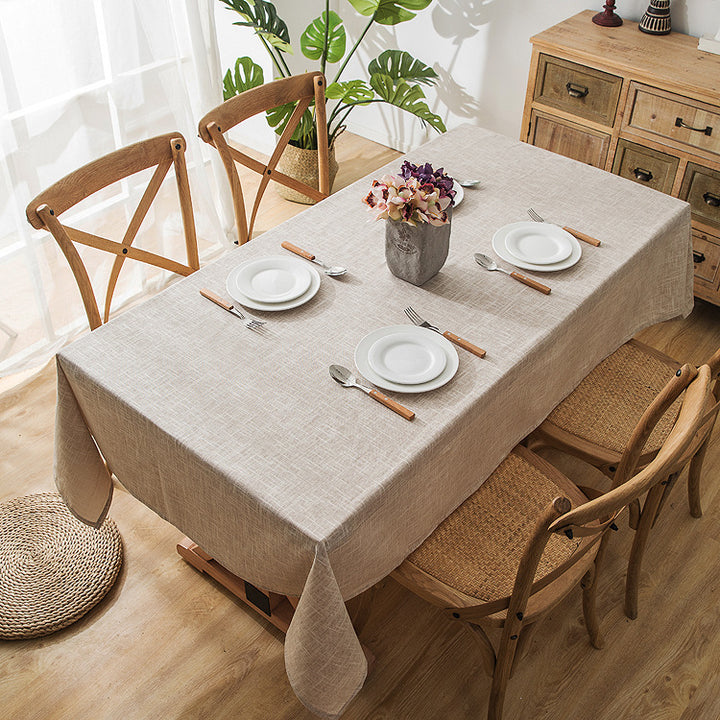 Textured Linen Tablecloth