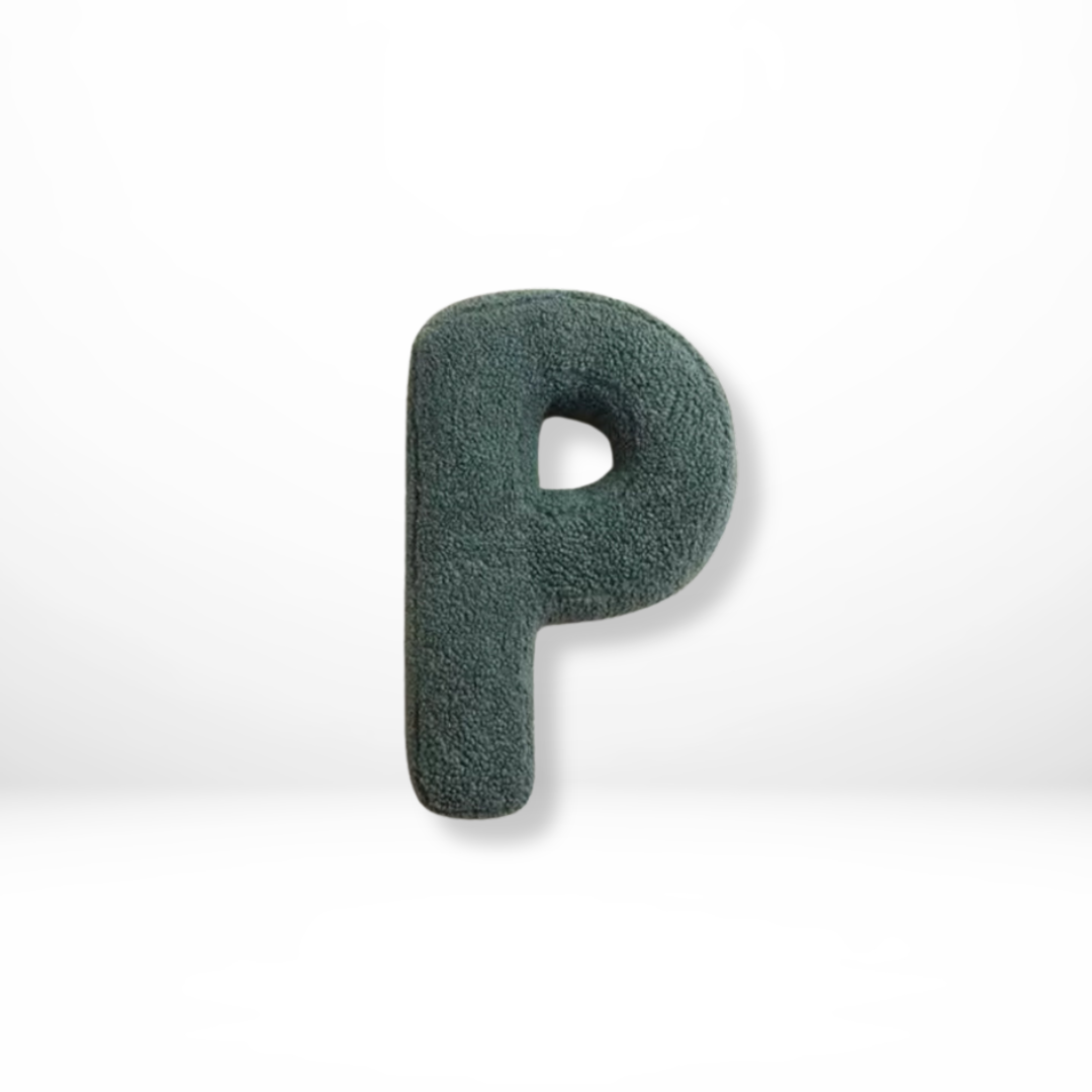 BowLift | Alphabet Cushion Velura – Soft Velvet Decorative Cushion in Every Letter of the Alphabet