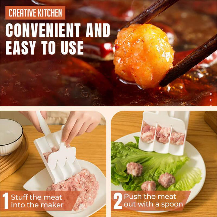 BowLift | ‍Creative kitchen triple meatball machine
