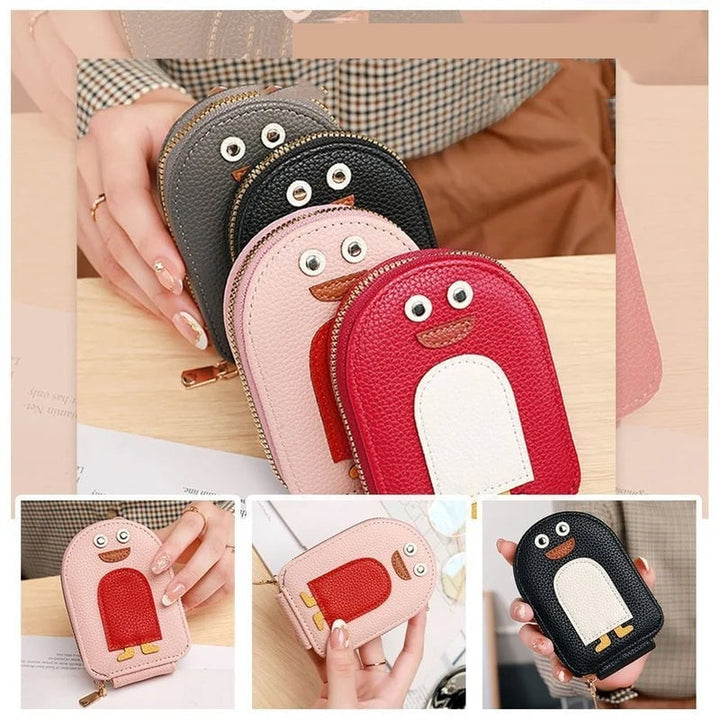 BowLift | Cute Penguins PU Credit Card Coin Wallet