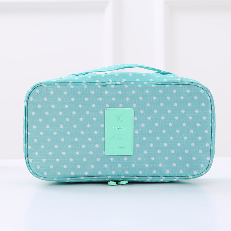 Polka Dot Travel Toiletry Organizer Bowlift