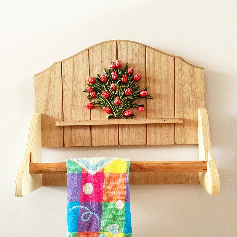 Floral Decorative Wall Shelf