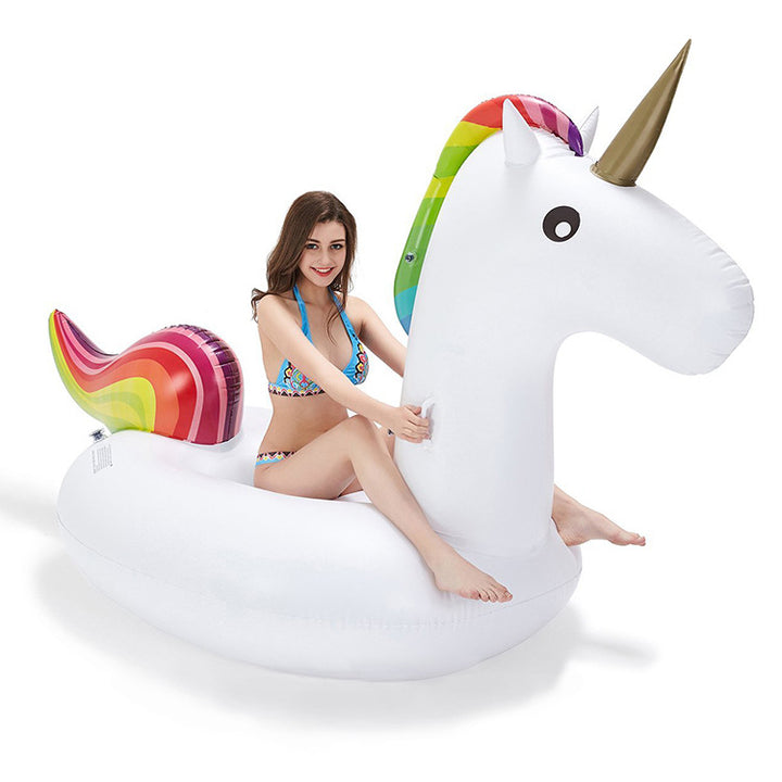 Women inflatable swimming toy in unicorn shape Bowlift