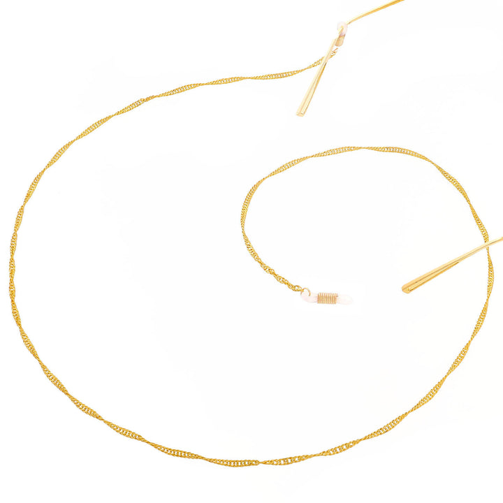 Elegant Twisted Chain Eyewear Holder Bowlift