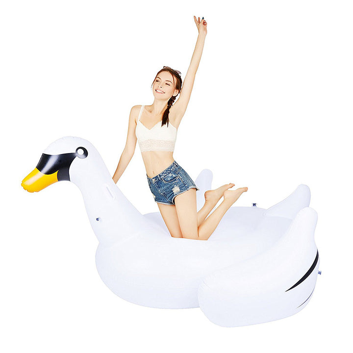Unisex inflatable swimming animal in elegant swan shape Bowlift