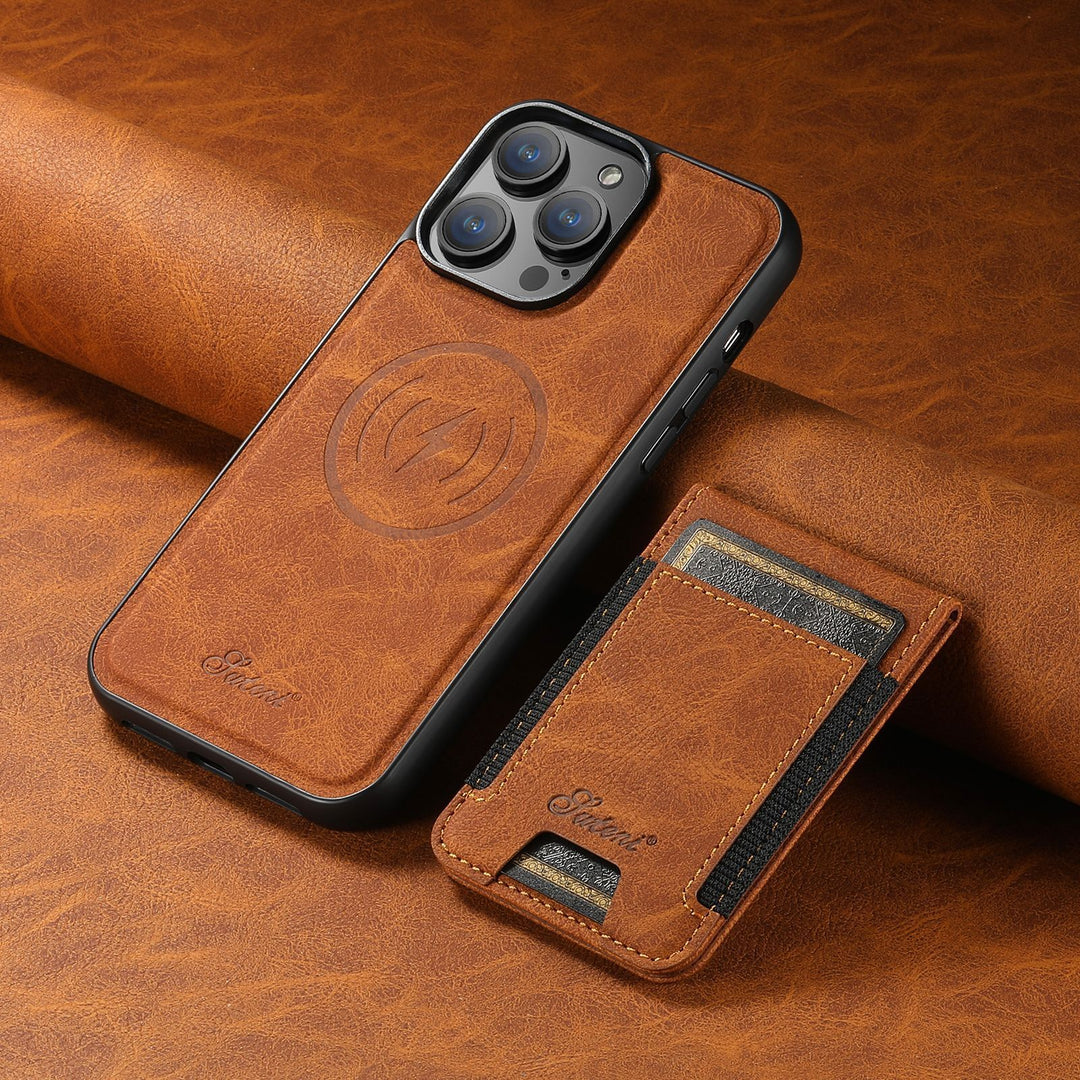 LuxLeather Case - Elegant Leather Phone Case with MagSafe Bowlift