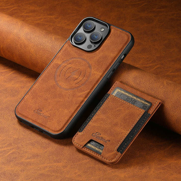 LuxLeather Case - Elegant Leather Phone Case with MagSafe Bowlift