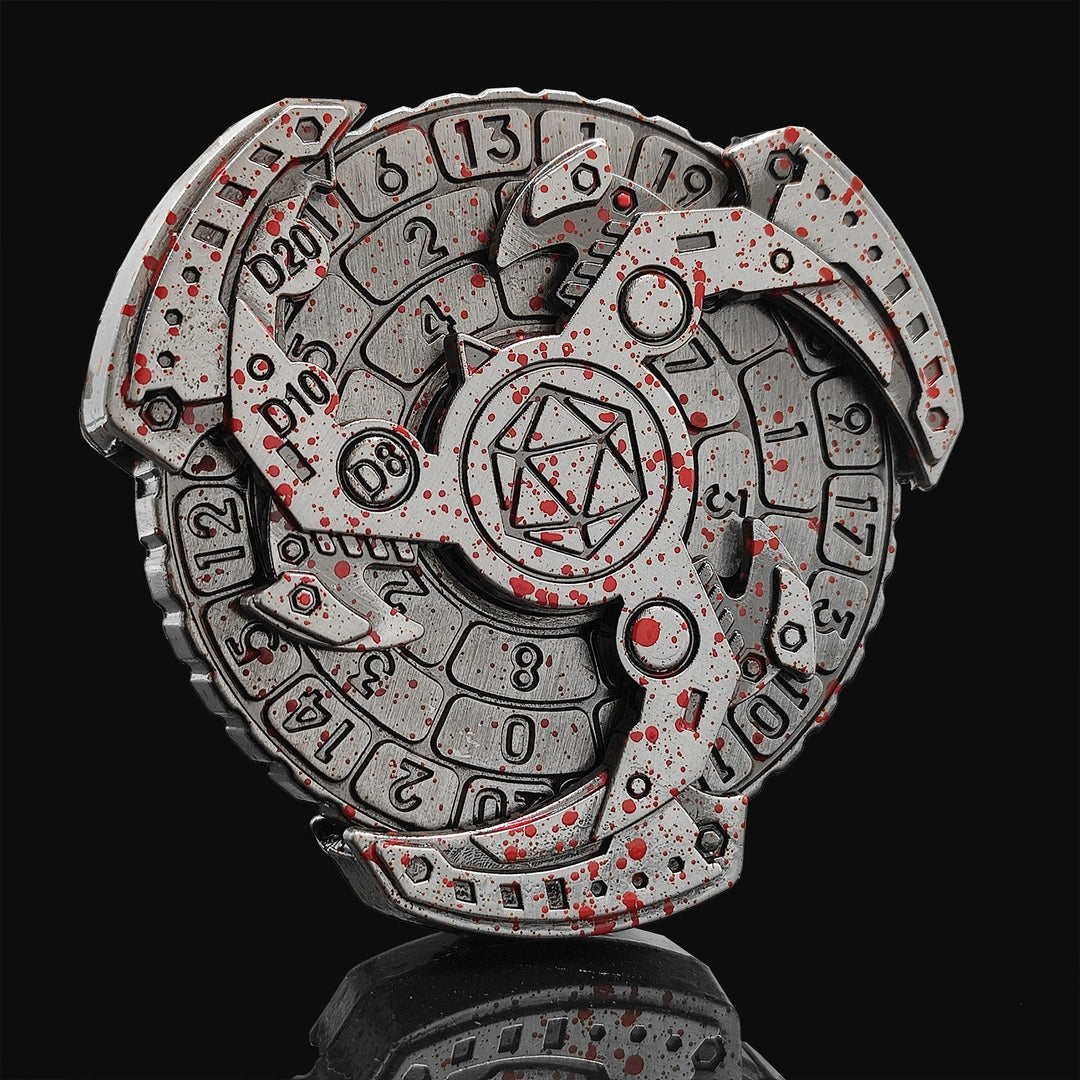 BowLift | 7-in-1 Fidget Spinner Polyhedral Metal Dice