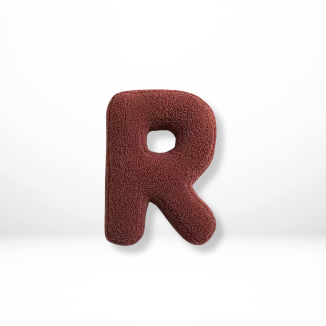 BowLift | Alphabet Cushion Velura – Soft Velvet Decorative Cushion in Every Letter of the Alphabet