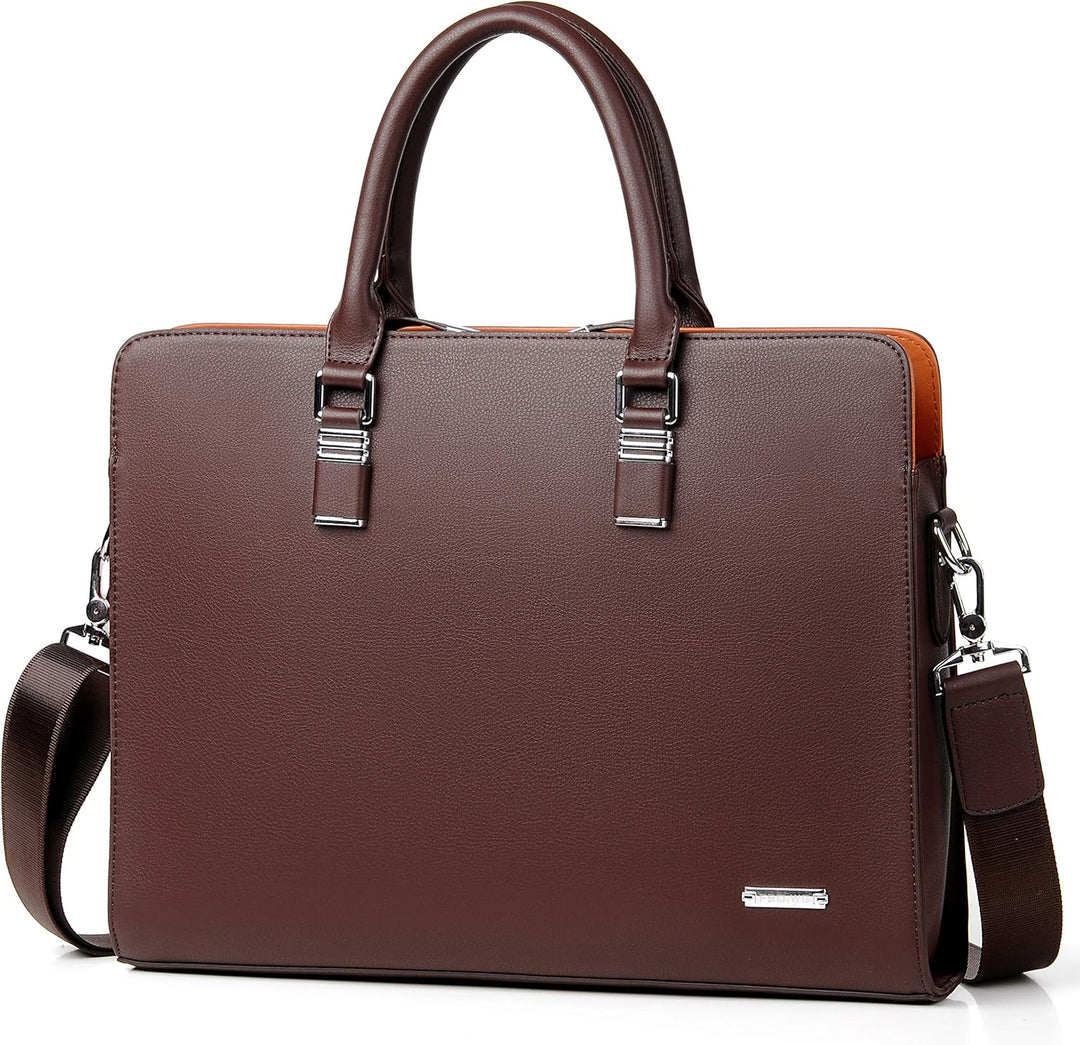 Genuine Leather Multi-Compartment Business Briefcase for Professionals | Bowlift