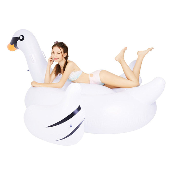 Unisex inflatable swim toy in elegant swan shape Bowlift