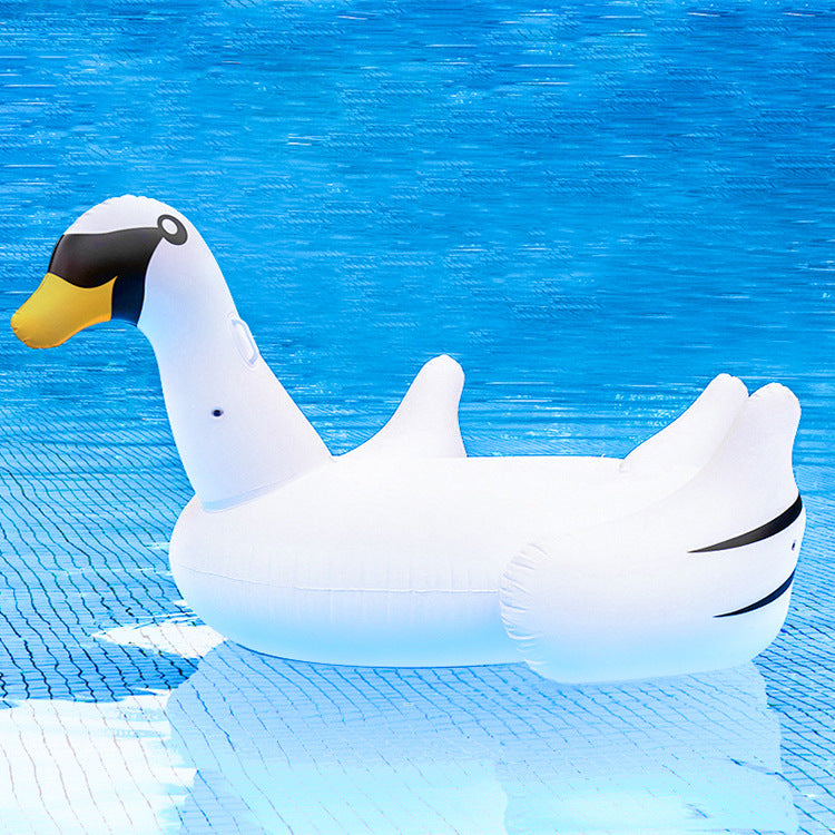 Unisex inflatable swimming animal in elegant swan shape Bowlift