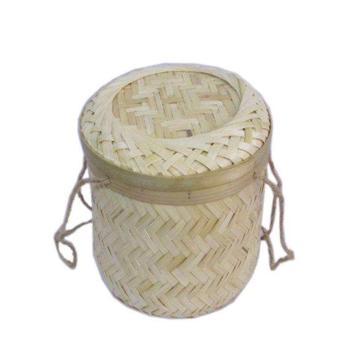 Natural Woven Storage Canister Bowlift