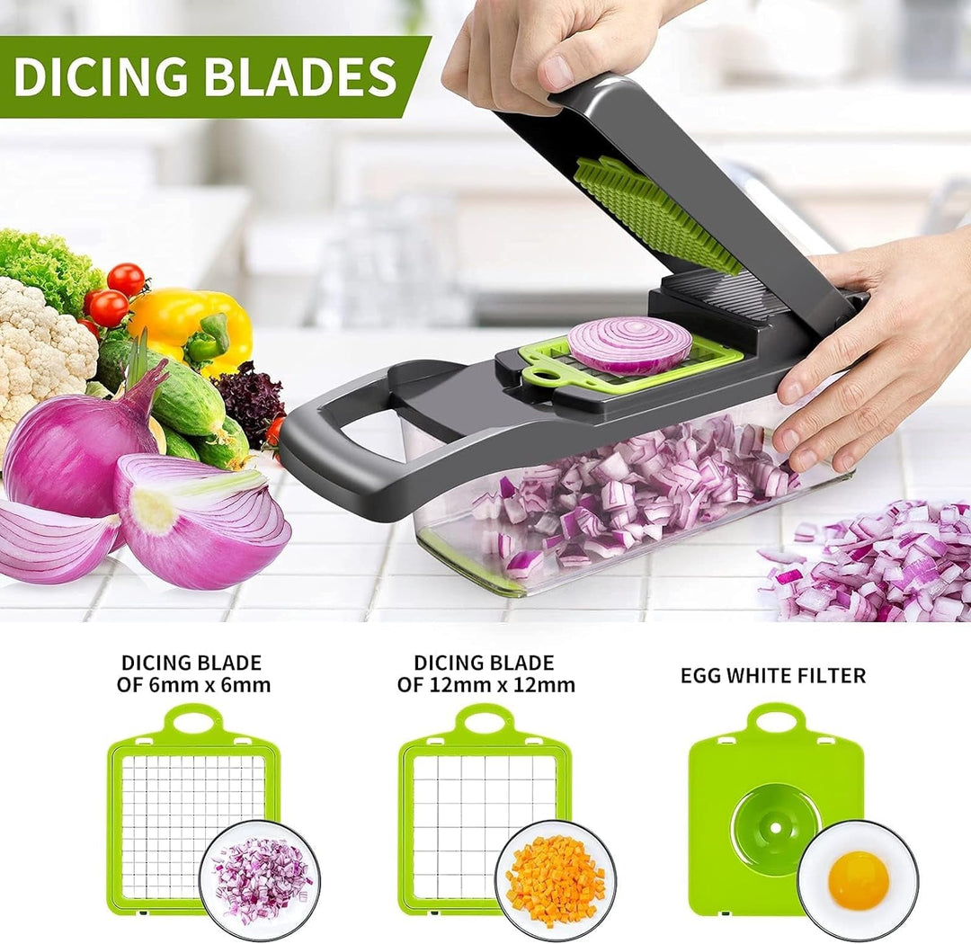 13-in-1 Vegetable Cutter | Faster when Cooking | Bowlift