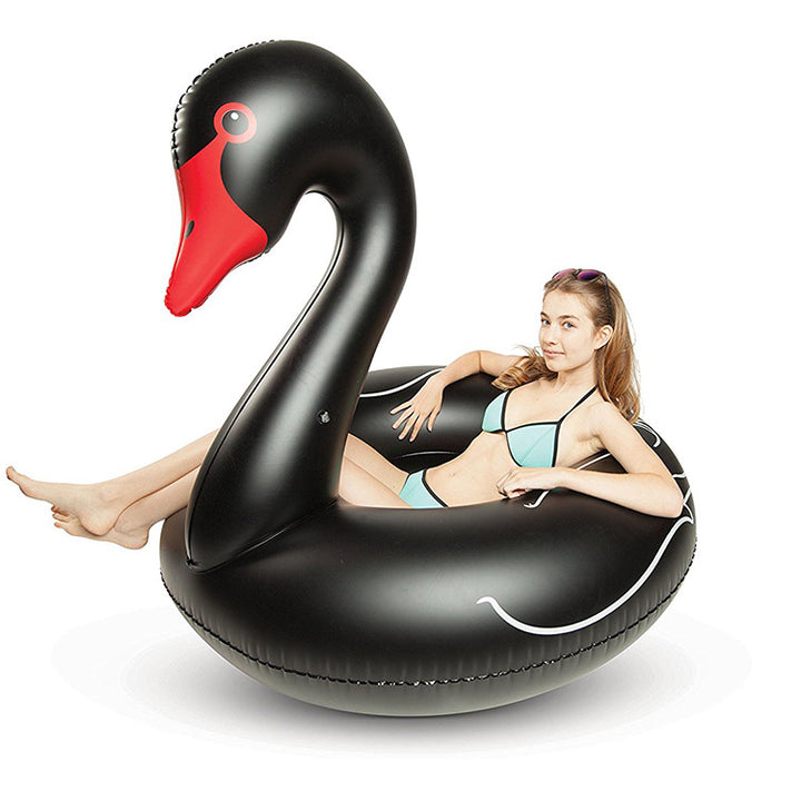 Unisex Inflatable Swim Ring in Swan Shape Bowlift