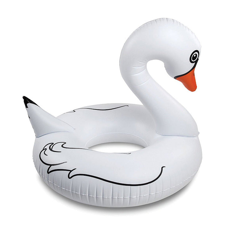 Unisex Inflatable Swimming Ring in Swan Shape Bowlift