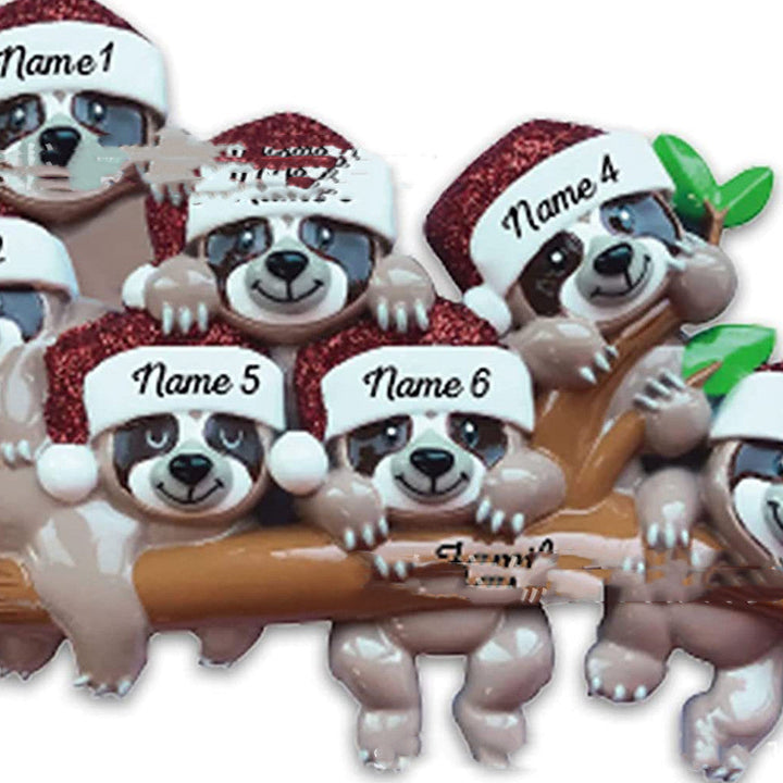 BowLift | Acrylic Personalized Family Christmas Ornament w.Koala Bears; One for each family member