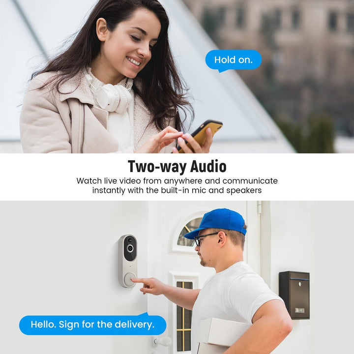 BowLift | Wireless Smart Doorbell Camera – Outdoor Surveillance with HD Night Vision