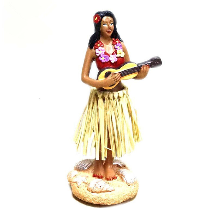 Hawaiian Hula Dancer Dashboard Figurine