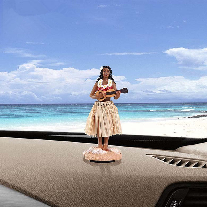Hawaiian Hula Dancer Dashboard Figurine