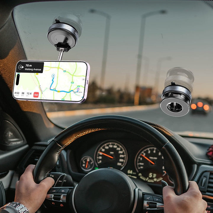 LumaTrust Magnetic Car Phone Holder with Vacuum Suction Power | Bowlift