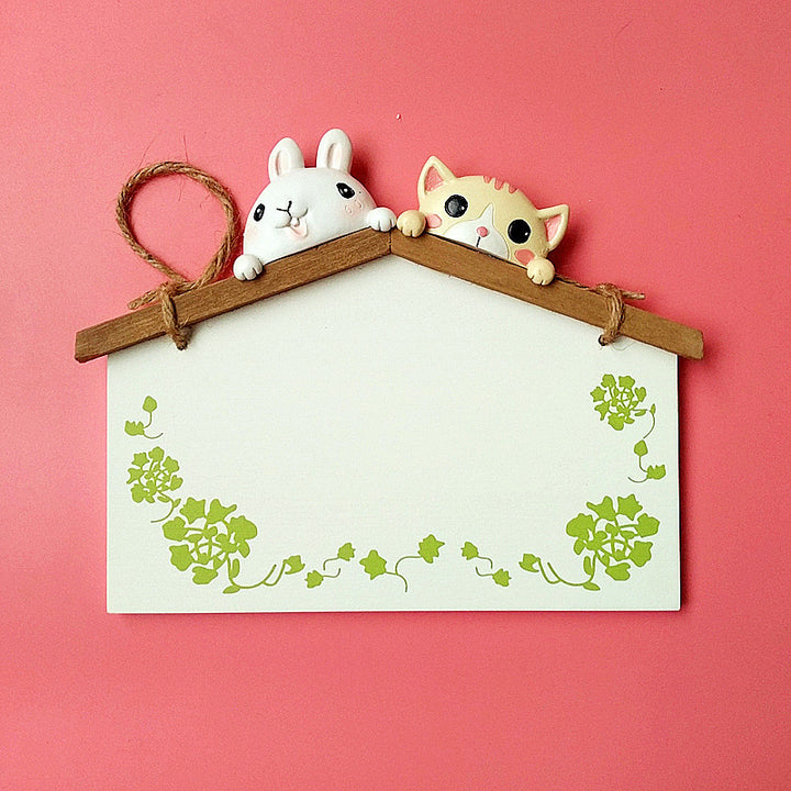 Playful Animal Decor Hanging Board