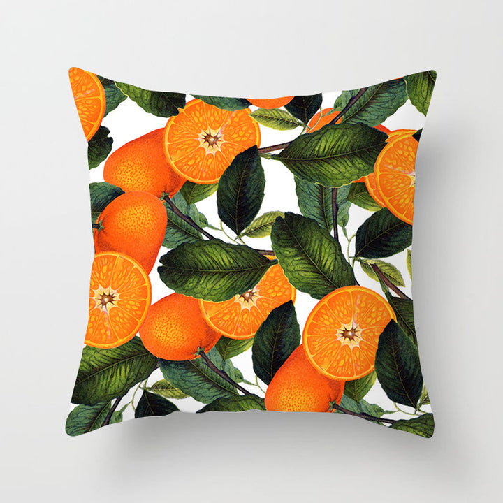 Decorative Tropical Banana Leaf Throw Pillow Cover