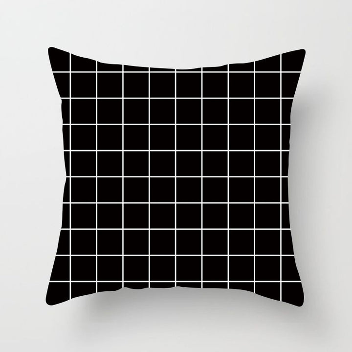 Modern Bold Chevron Square Cushion Cover with Hidden Zipper and Removable Insert Opening
