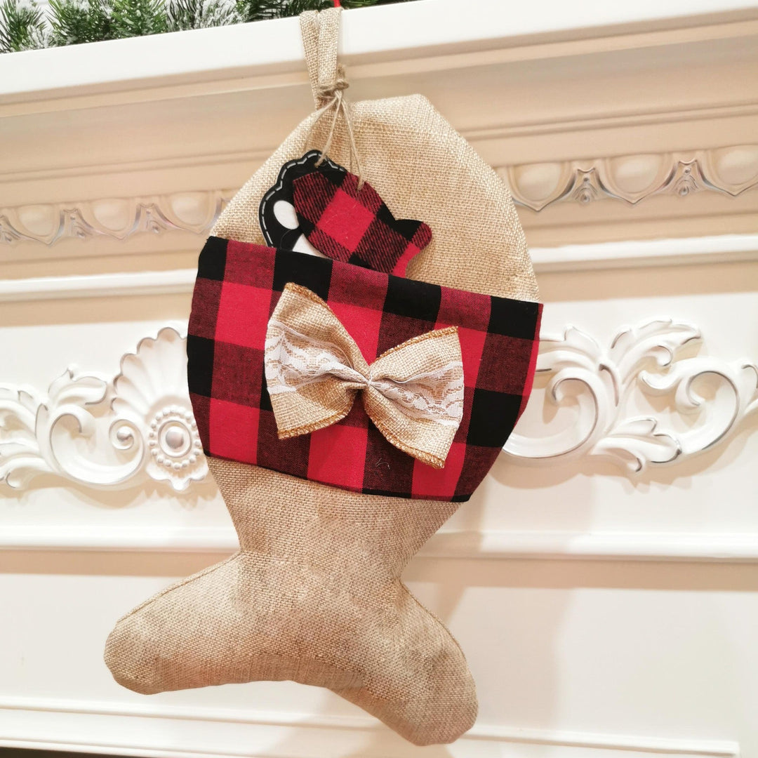 BowLift | Christmas Ornament Christmas Socks Gift Bag