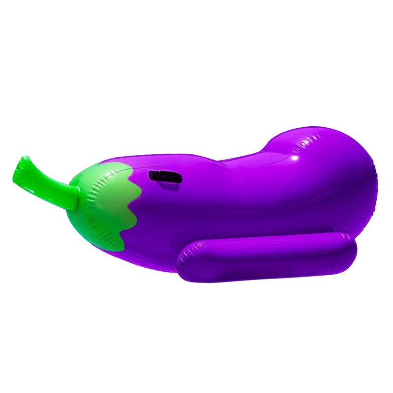 Unisex Inflatable Eggplant Lounger Bowlift