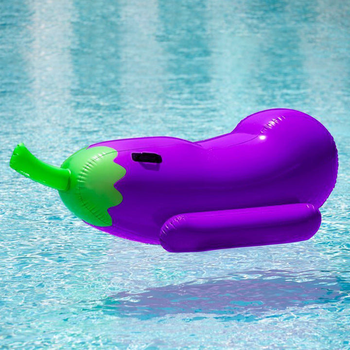 Unisex Inflatable Eggplant Lounger Bowlift