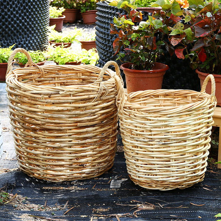Natural Woven Storage Basket Bowlift