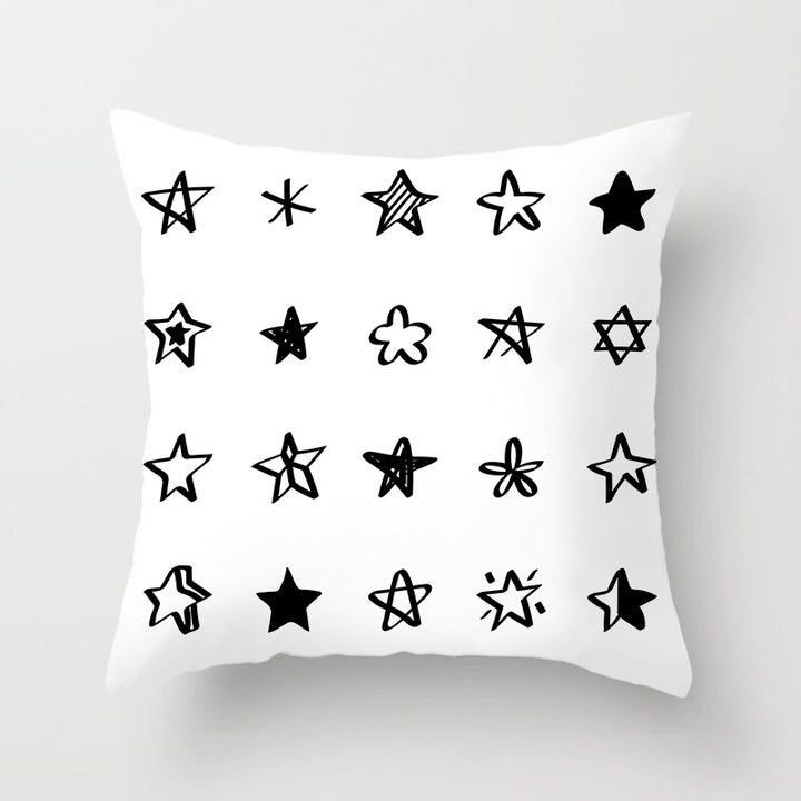 Modern Bold Chevron Square Cushion Cover with Hidden Zipper and Removable Insert Opening