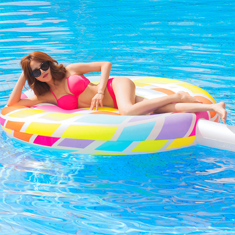 Unisex Inflatable Lollipop Swim Ring Bowlift