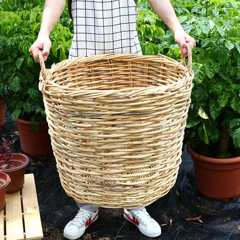 Natural Woven Storage Basket Bowlift