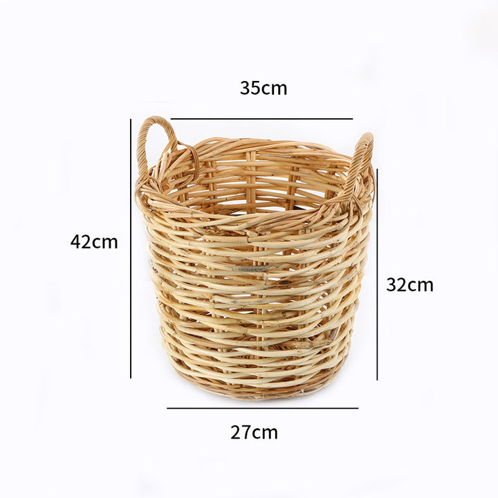 Natural Woven Storage Basket Bowlift