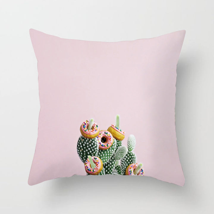 Decorative Tropical Banana Leaf Throw Pillow Cover