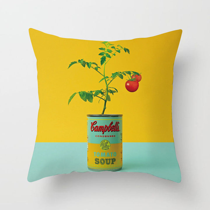 Decorative Tropical Banana Leaf Throw Pillow Cover