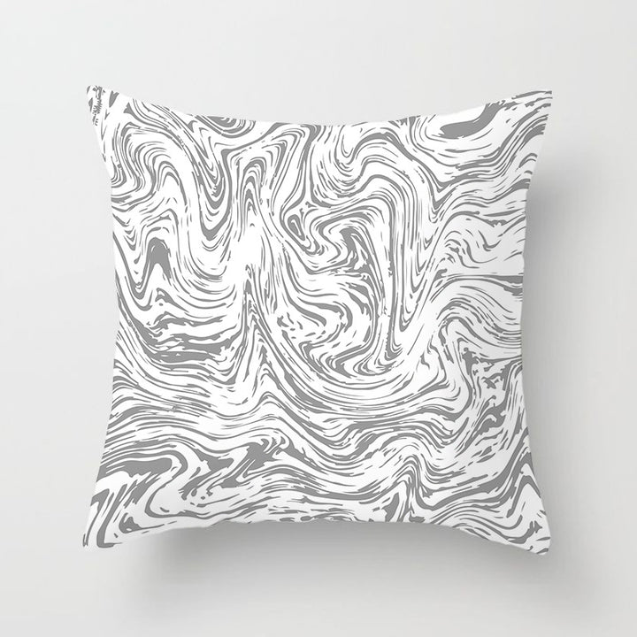 Modern Bold Chevron Square Cushion Cover with Hidden Zipper and Removable Insert Opening