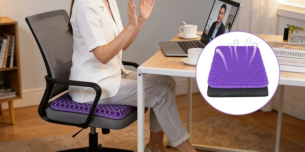 Gel seat cushion for comfortable sitting | Bowlift