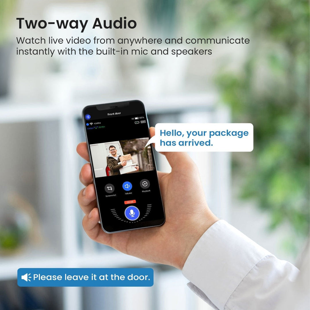 BowLift | Wireless Smart Doorbell Camera – Outdoor Surveillance with HD Night Vision