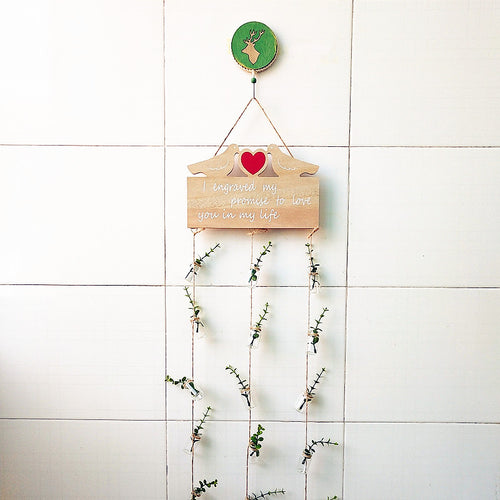 Decorative Hanging Planter with Message Board