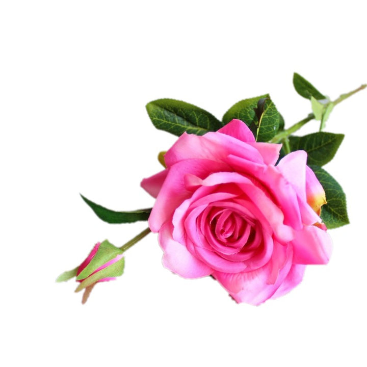 Realistic Floral Stem Rose