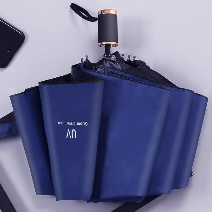 Ladies UV Protection Folding Umbrella with Automatic Function Bowlift